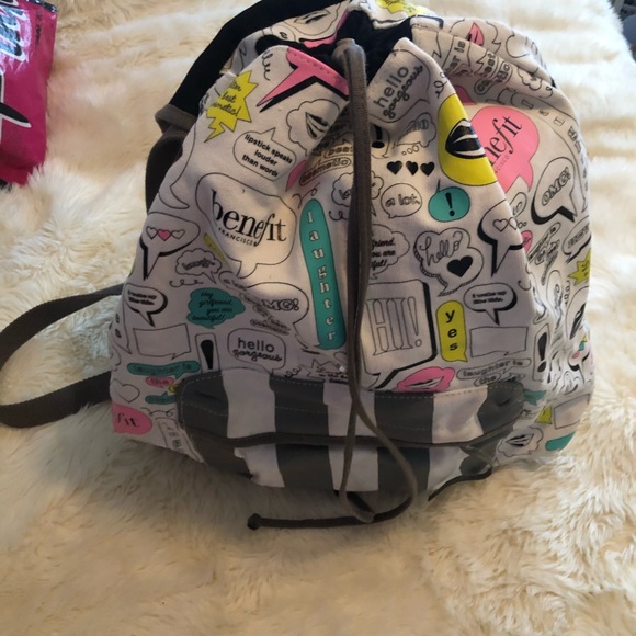 Benefit Cosmetics Draw String Backpack - Picture 2 of 4